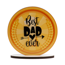 TOPPER POUR GTEAU DEKORA - "BEST DAD EVER"