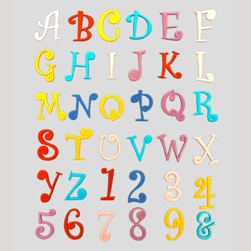 SET DE COUPOIRS "TAPPITS" FMM - ALPHABET ET CHIFFRES "FUNKY" (MAJUSCULES)