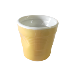 JEU DE TASSES "TASSE FROISSÉE" TOP MOKA - JAUNE