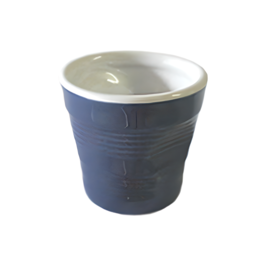 JEU DE TASSES "TASSE FROISSE" TOP MOKA - BLEU FONC