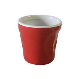 JEU DE TASSES "TASSE FROISSÉE" TOP MOKA - ROUGES