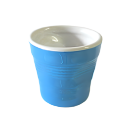 JEU DE TASSES "TASSE FROISSÉE" TOP MOKA - BLEUES