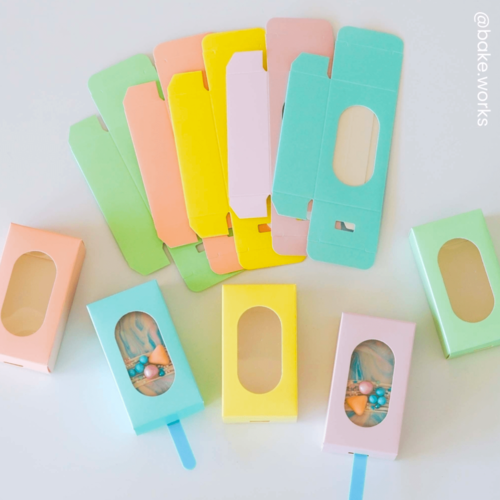 SET DE BOTES  GLACE "SIMPLY MAKING" - JAUNE PASTEL (10 U)