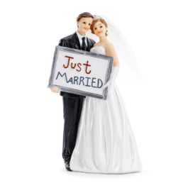 FIGURINE DE MARIAGE PARTYDECO - « JUST MARRIED ».