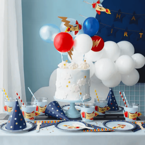 CAKE TOPPER BALLONS PARTYDECO - AVION