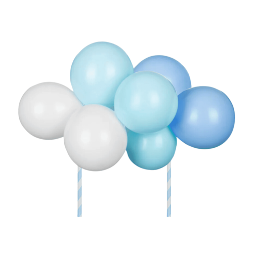 CAKE TOPPER BALLONS PARTYDECO - BLEUS