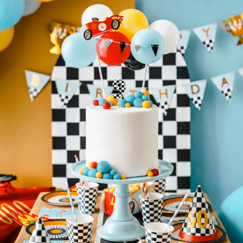 CAKE TOPPER BALLONS PARTYDECO - VOITURE