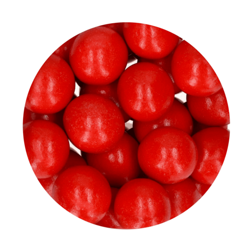 BOULES CROQUANTES AU CHOCOLAT FUNCAKES - PEARL RED (130 G)