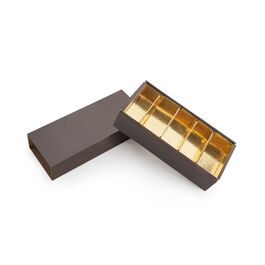 BOÎTE À PRALINES MARRON "BERLIN" - 17,5 CM