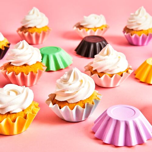 CAISSETTES À CUPCAKES « BLOOM » FUNCAKES - NOIRES