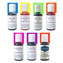 « KIT ÉLECTRIQUE » 7 COLORANTS EN GEL AMERICOLOR (147 G)