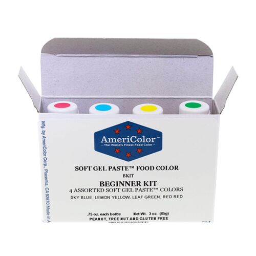 « KIT DÉBUTANT » 4 COLORANTS EN GEL AMERICOLOR (84 G)