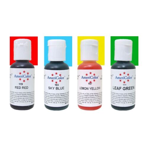 « KIT DÉBUTANT » 4 COLORANTS EN GEL AMERICOLOR (84 G)