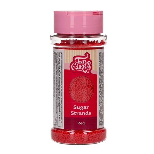 VERMICELLES EN SUCRE FUNCAKES - ROUGES (80 G)