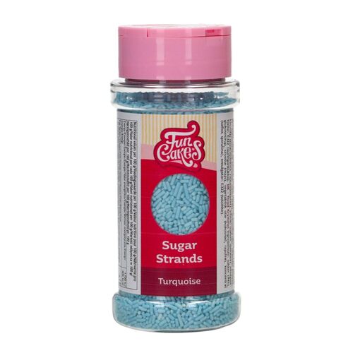 VERMICELLES EN SUCRE FUNCAKES - BLEU TURQUOISE (80 G)