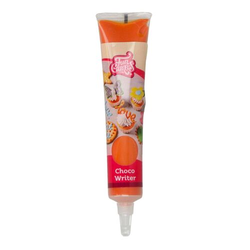 TUBE ÉCRITURE "CHOCO WRITER" FUNCAKES - ORANGE (25 G)