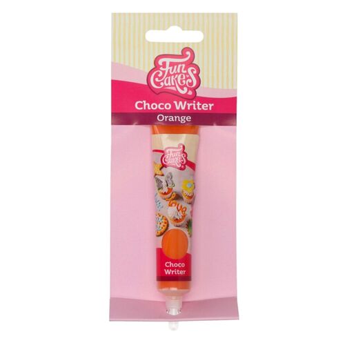 TUBE ÉCRITURE "CHOCO WRITER" FUNCAKES - ORANGE (25 G)