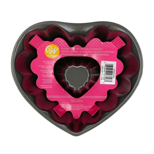 MOULE À GÂTEAU EN ACIER "BUNDT" WILTON - COEUR (20 CM)