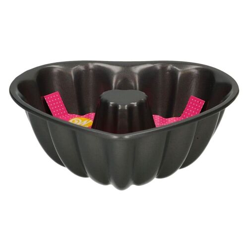 MOULE À GÂTEAU EN ACIER "BUNDT" WILTON - COEUR (20 CM)