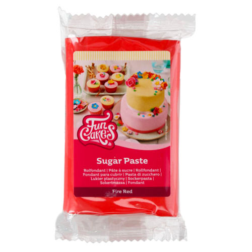 [EXP. PROCHE] PÂTE À SUCRE FUNCAKES - ROUGE VIF 250 G