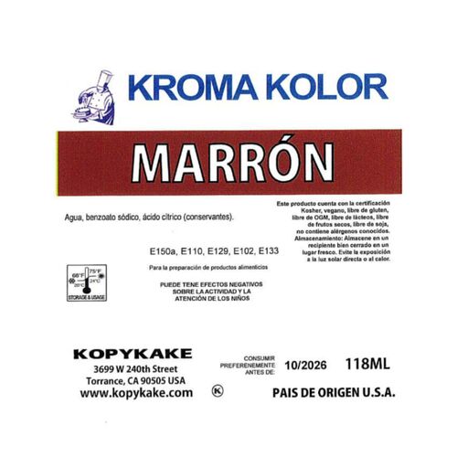 COLORANT AÉROGRAPHE "KROMA KOLOR" KOPYKAKE - MARRON (118 ML)