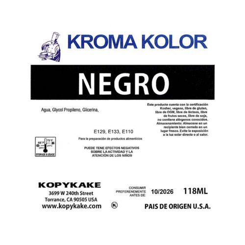 COLORANT AÉROGRAPHE "KROMA KOLOR" KOPYKAKE - NOIR (118 ML)