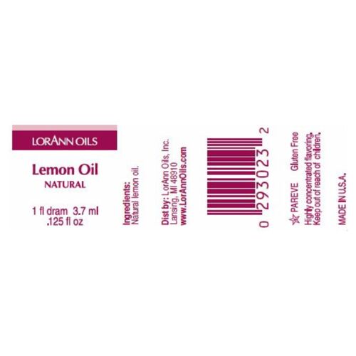 HUILE AROMATIQUE LORANN - CITRON / LEMON (3,7 ML)