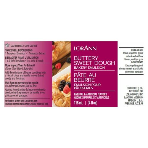 ÉMULSION POUR PÂTISSERIES LORANN - "PÂTE AU BEURRE" (118 ML)