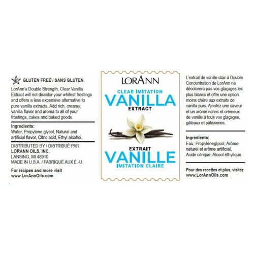 EXTRAIT DE VANILLE (ARTIFICIELLE) LORANN - 118 ML