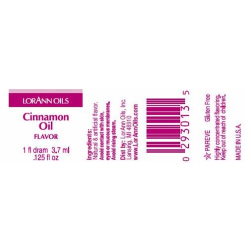 HUILE AROMATIQUE LORANN - CANNELLE / CINNAMON (3,7 ML)