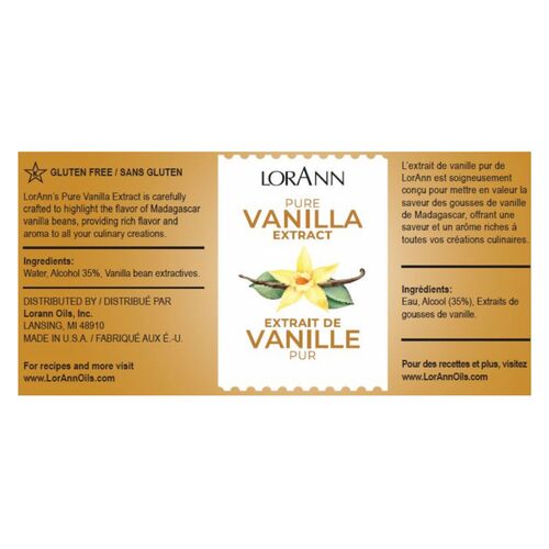 EXTRAIT DE VANILLE PURE LORANN - 60 ML